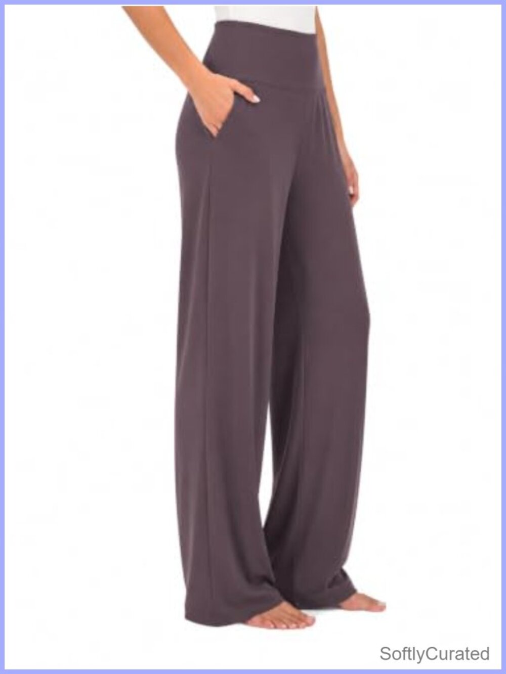 High Waisted Wide Leg Palazzo Yoga Pants Buttery Soft Lounge Pants Pockets